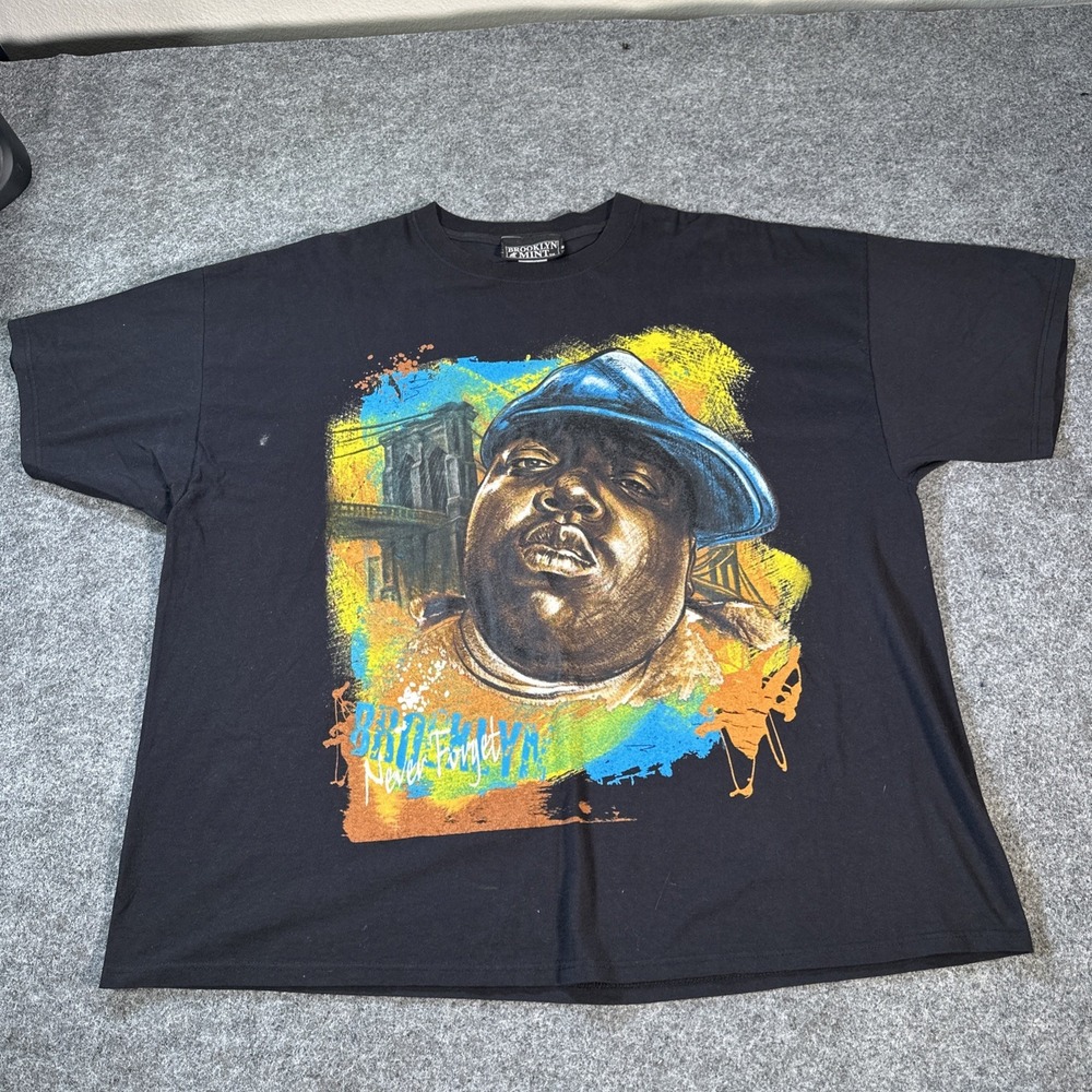Brooklyn Mint The Notorious BIG Portrait Rap T Shirt 4XL Never Forget 2005